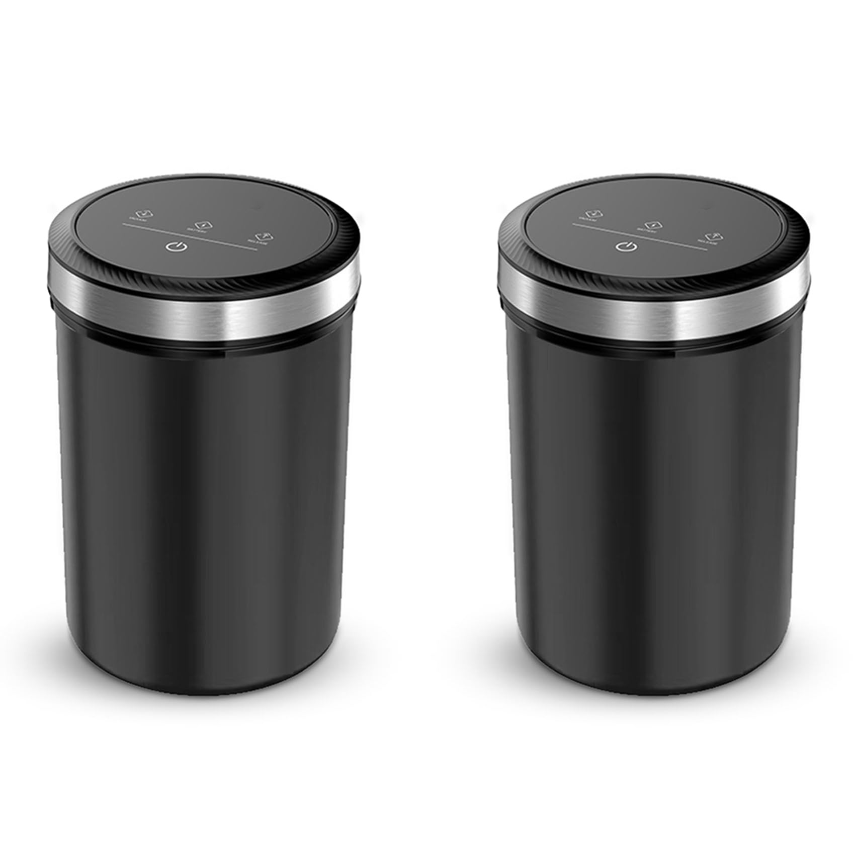 Hndhbfgrt 2X Vacuum Coffee Canisters with Airtight Lids 33kpa Auto Vacuum and Stop Touch Screen Storage Jar 1.6L/54oz