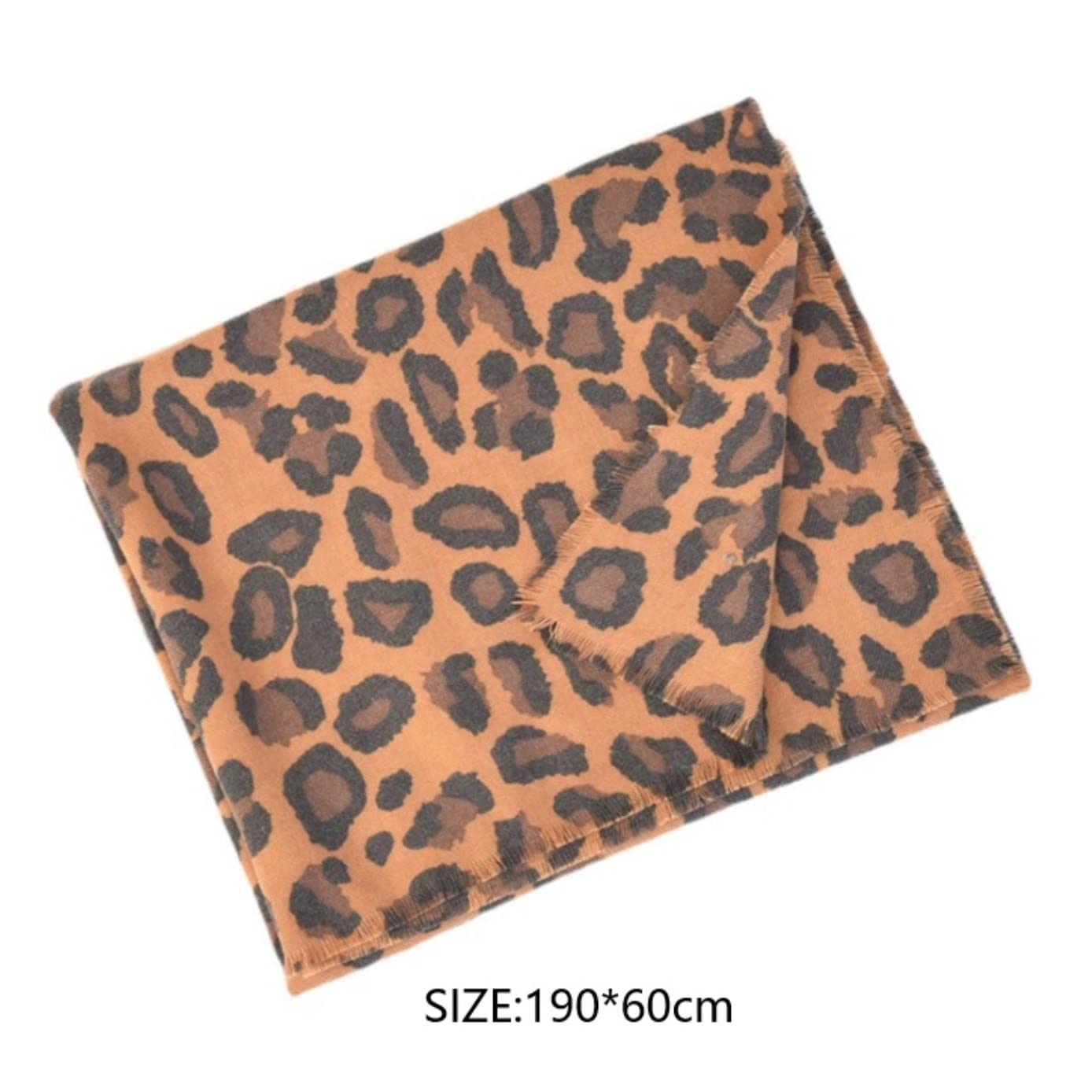 Bufanda Chal Bufanda De Invierno Estampado De Leopardo Mujer Bufanda Chal Cuello Cálido Para Dama Suave y Cálida