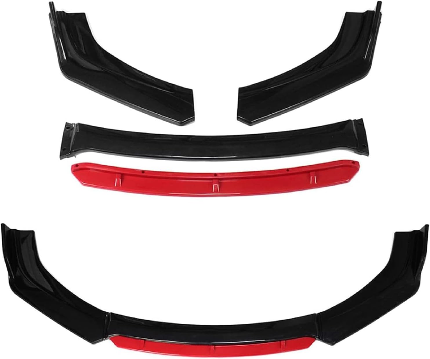 Shoze Car Front Bumper Lip Body Splitter Kit Vehicle Lower Front Spoiler Diffuser Body Protection for Car Protector Decorative