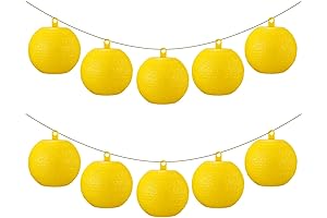 10 Pack Yellow Sticky Fruit Fly Trap Ball Reusable Adhesive Fly Gnat Bug Insect Killer