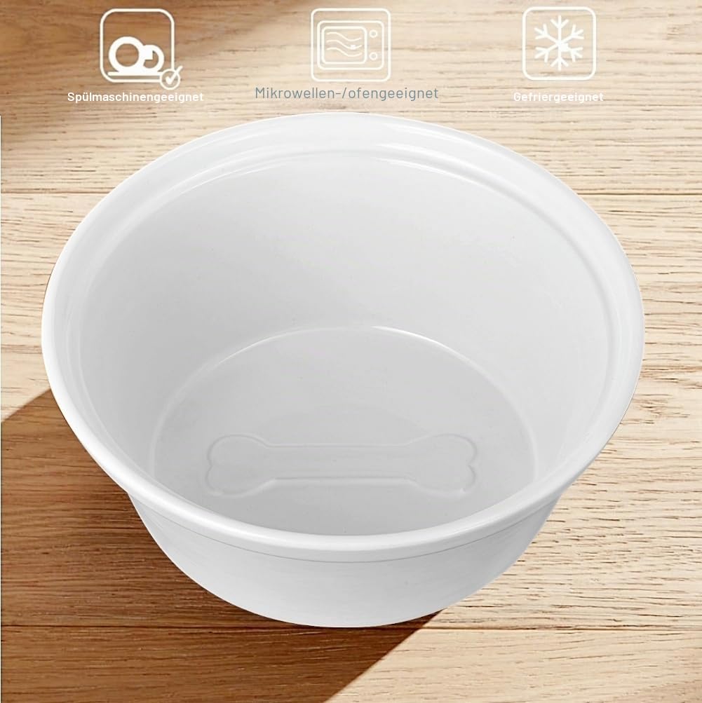 Premium Schüssel aus Steinzeug, Large, Weiß