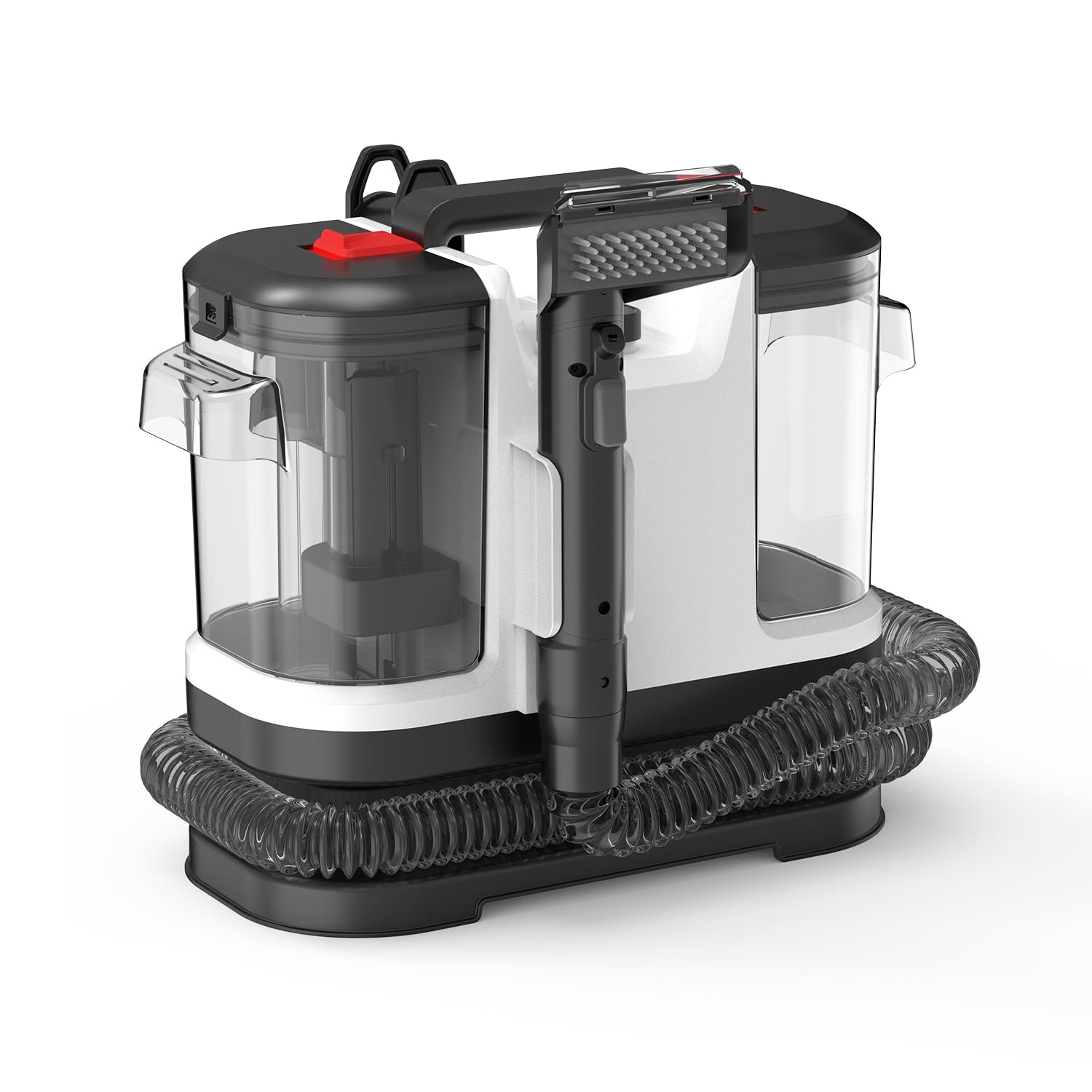 JOCCA - Aspirador de tapicerías con limpieza profunda por agua y vapor | Potente succión 12Kpa | Doble depósito 1800ml | Para sofás, alfombras, colchones | Compacto y ligero
