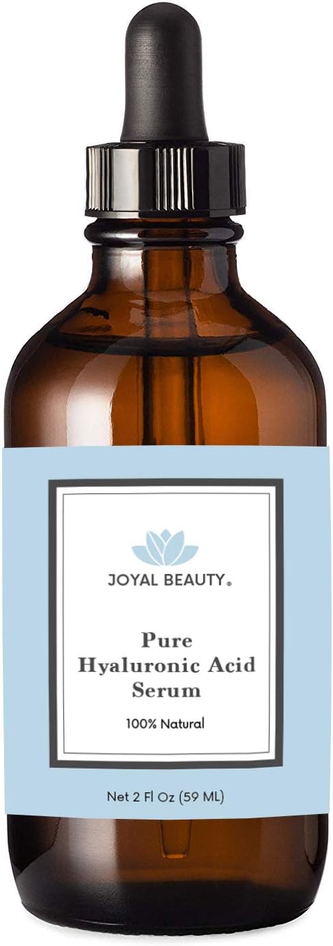 JOYAL BEAUTY Hyaluronic Acid Serum for Face Skin Lips Eyes. 100% Pure HA Anti-Aging Serum. 2 Types of Hyaluronic Acid with High and Low Molecular Weight to Maximize Absorption and Hydration (2 OZ) JOYAL BEAUTY Hyaluronic Acid Serum for Face Skin Lips Eyes. 100% Pure HA Anti-Aging Serum. 2 Types of Hyaluronic Acid with High and Low Molecular Weight to Maximize Absorption and Hydration (2 OZ)