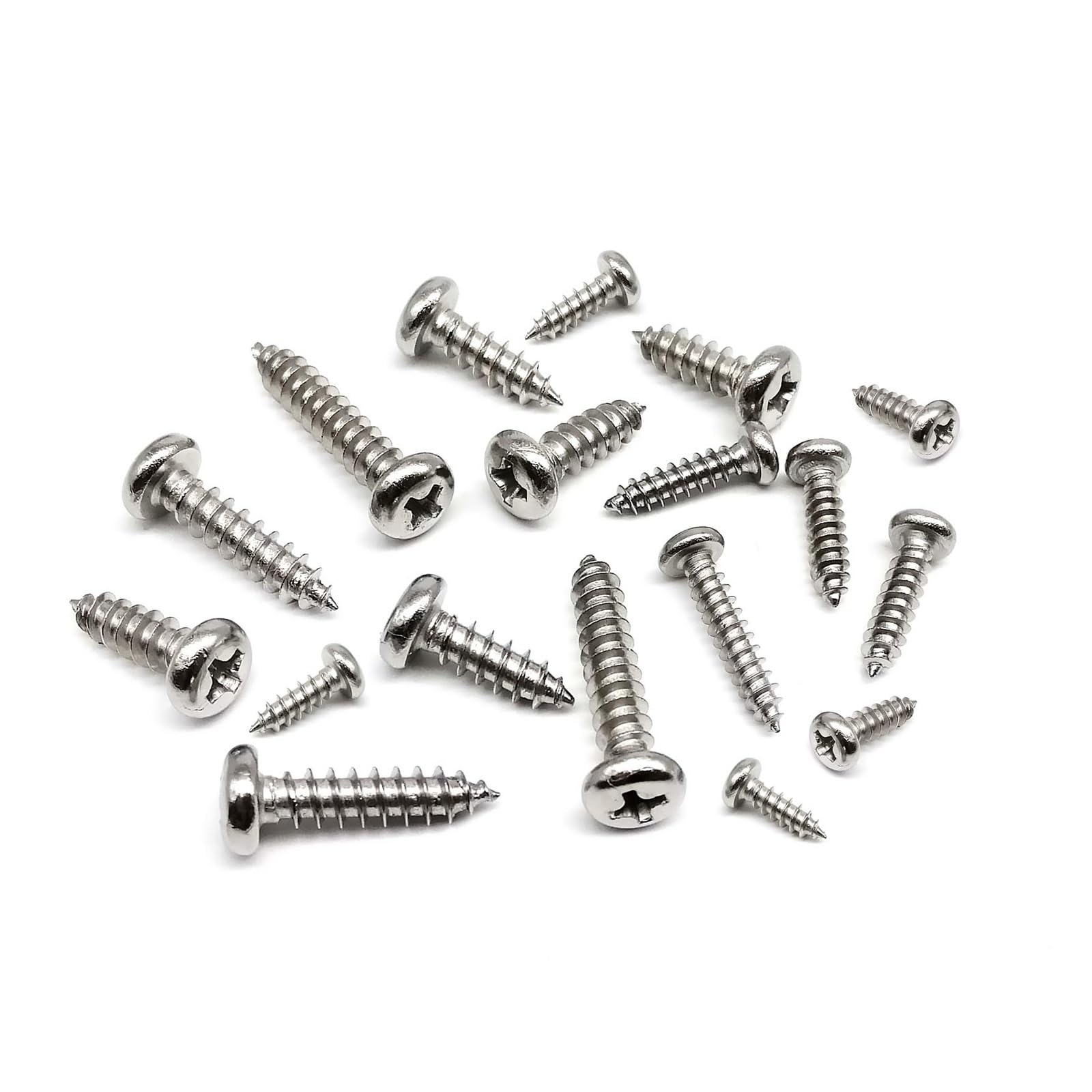 Kit D'assortiment De Vis À Bois Autotaraudeuses M1.2 M1.4 M1.7 M2 M3 M4, Tête Cylindrique Phillips En Acier Inoxydable 304 A2 Avec Boîte De Rangement(Set A 500pcs)
