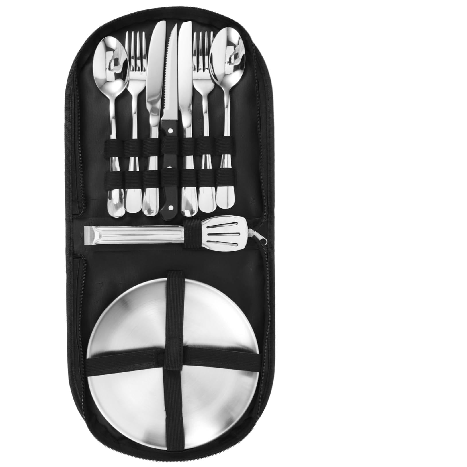 TOYANDONA Utensili in Inossidabile Kit Posate Custodia Per Picnic Escursioni e Barbecue