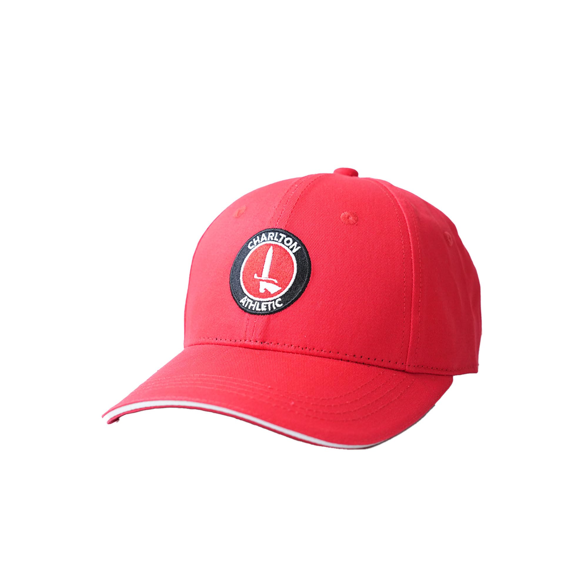 Beyond Happy Unisex Multicolor Charlton Athletic Football Baseball Cap – Official Charlton Hat, Size Adjustable, Red Blue, Cotton Football Hat