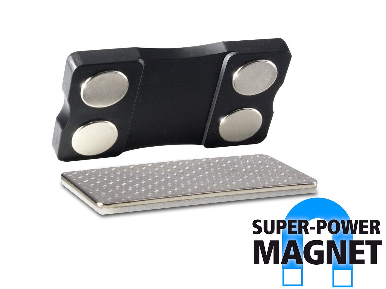 25 x Klassische Namensschilder aus Hartfolie (Marke: roscheba®), 95 x 57 mm, (Befestigung: Power-Magnet), Made in Germany, Staffelpreise - Namensschilder inkl. Papiereinlagen