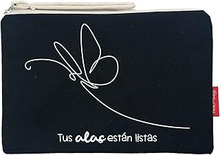 Hello-Bags. Bolso Neceser/Cartera de Mano. Exterior: Algodón 100%. con Cremallera y Forro Interior. Incluye Bonito sobre K...