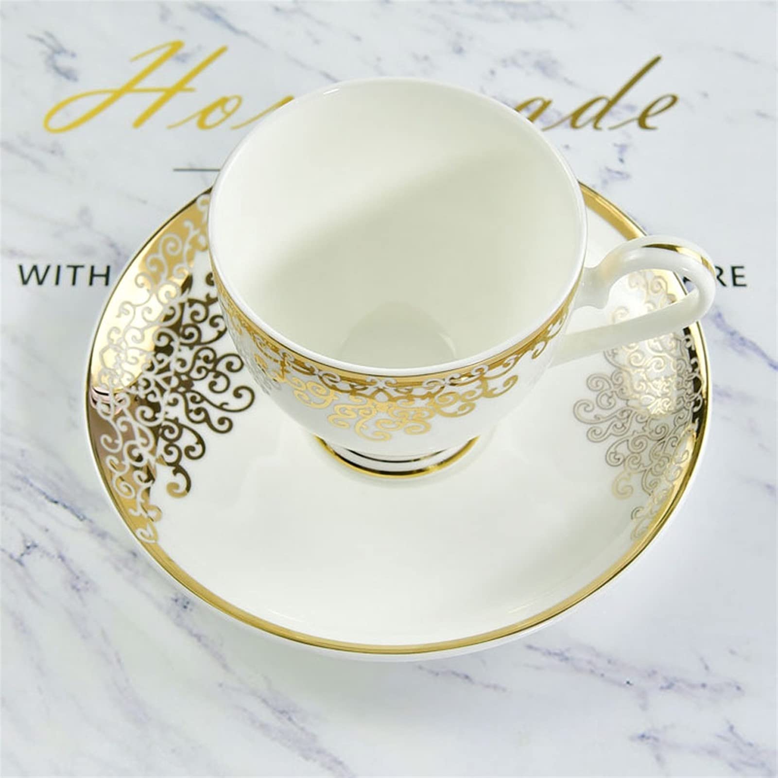 Ceramiczne Kubki Do Kawy I Herbaty Zestaw Ze Spodkiem Porcelana Kostna Ceramiczne Filiżanki Do Espresso W Stylu Europejskim Kubki Królewski Zestaw Kubków Do Kawy I Spodków Herbata Sosnowa