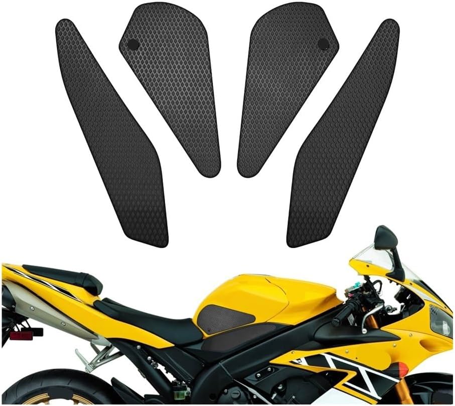 Tank Traction Pad Motorcycle Tank Traction Pad Anti Slip Sticker Gas Knee Grip Protector for YZF R1 2004 2005 2006