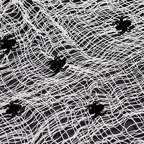 Biubee Pack Of 5 Halloween White Creepy Cloth- Spooky Fabric Cloth For Haunted House Halloween Party Doorway Outdoors Decoration (30×72Inch) #TOP3