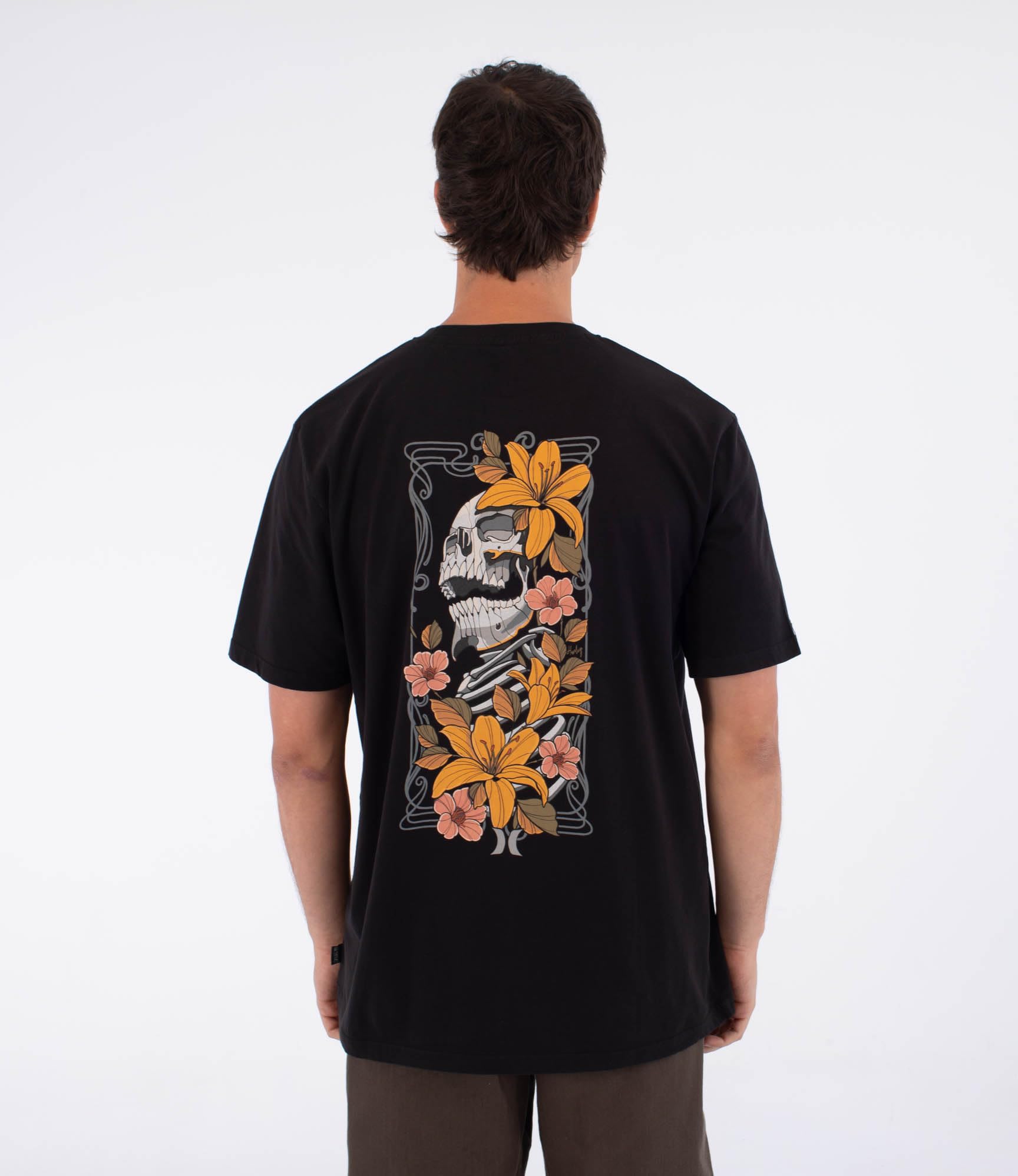 Hurley T-Shirt Short Sleeve Men - Tattoo Trudy Skull T-Shirt Uomo