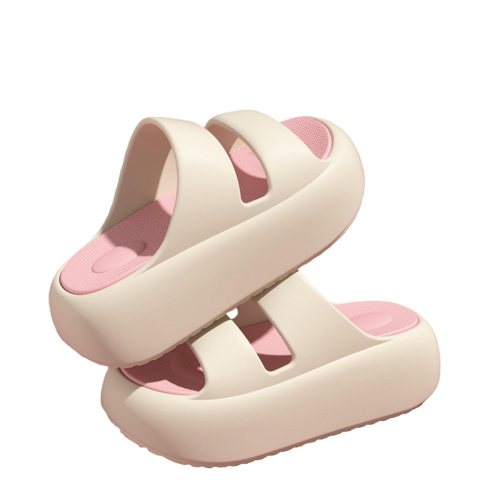 Gyios Summer Slippers Slide Sandals For Women Indoor Outdoor, House Woman, Non Slip Shower Slides-pink-37-38
