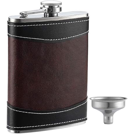 Premium Soft-Touch Hip Flask for Men