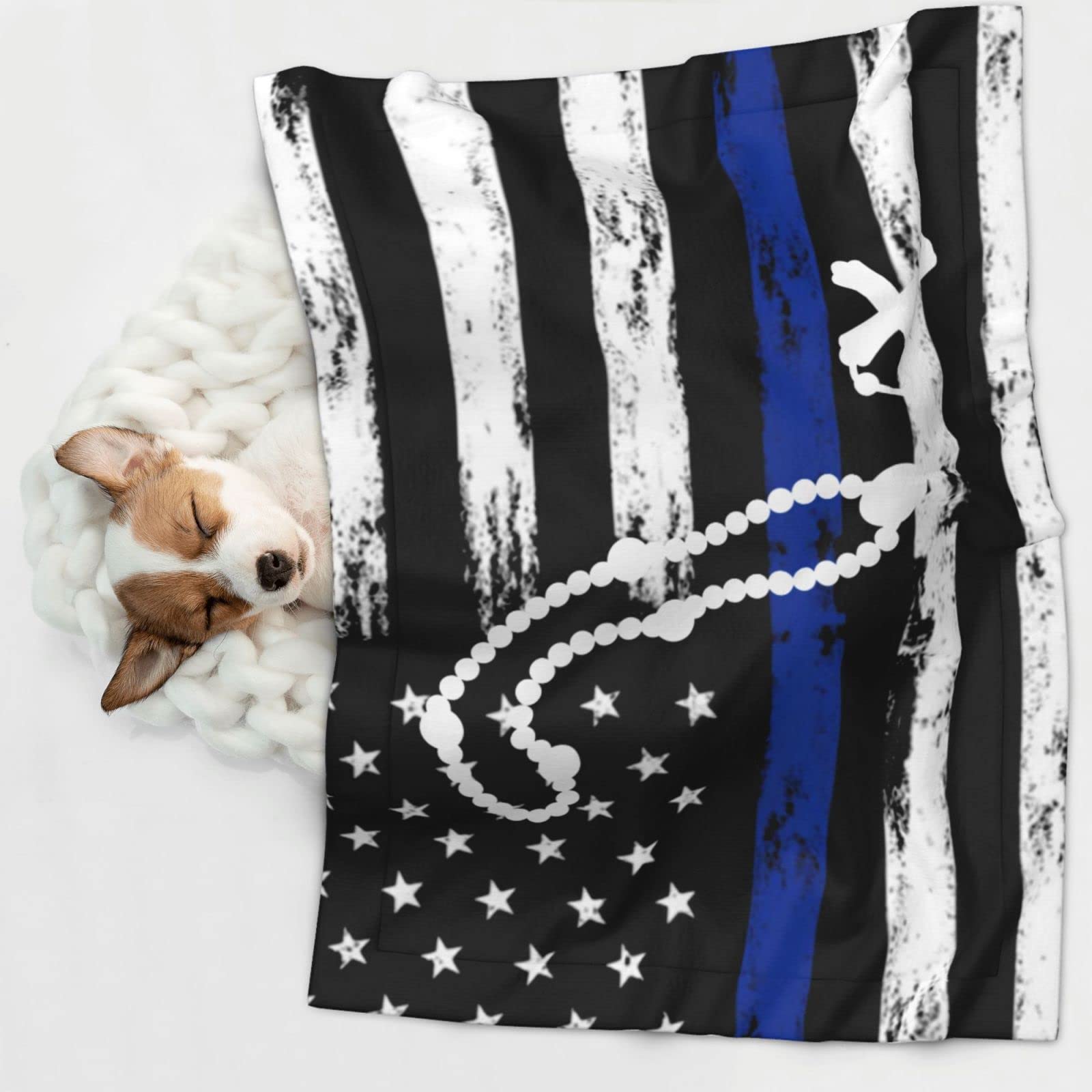 Rosary Catholic Soft and Cozy Pet Blanket for Dogs and Cats - Versatile and Comfortable Large