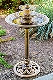 brunnenschalen glas Ideale Größe: Die Vogeltränke misst 50,8 x 50,8 x 88,9 cm (L x B x H), die perfekte Größe für Ihren Garten.