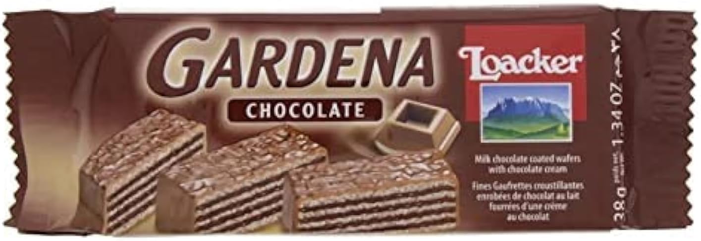 Gardena Chocolate – 38g Single Pack – Milk Chocolate Coated Wafer with Rich Chocolate Cream Filling – Premium Pocket-Sized Snack and On-the-Go Treat