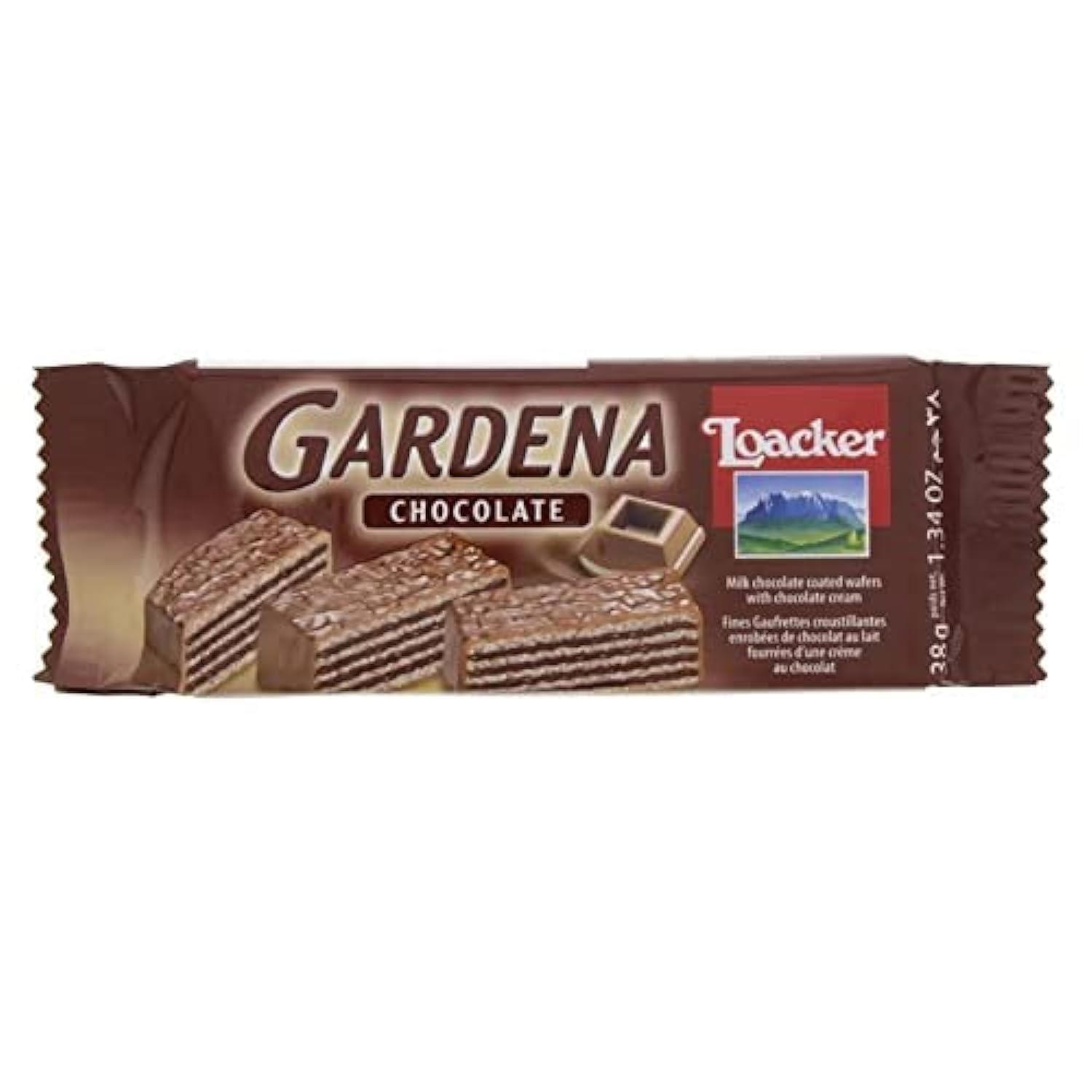LoackerGardena Milk Chocolate Coated Wafers With Chocolate Cream, 38g
