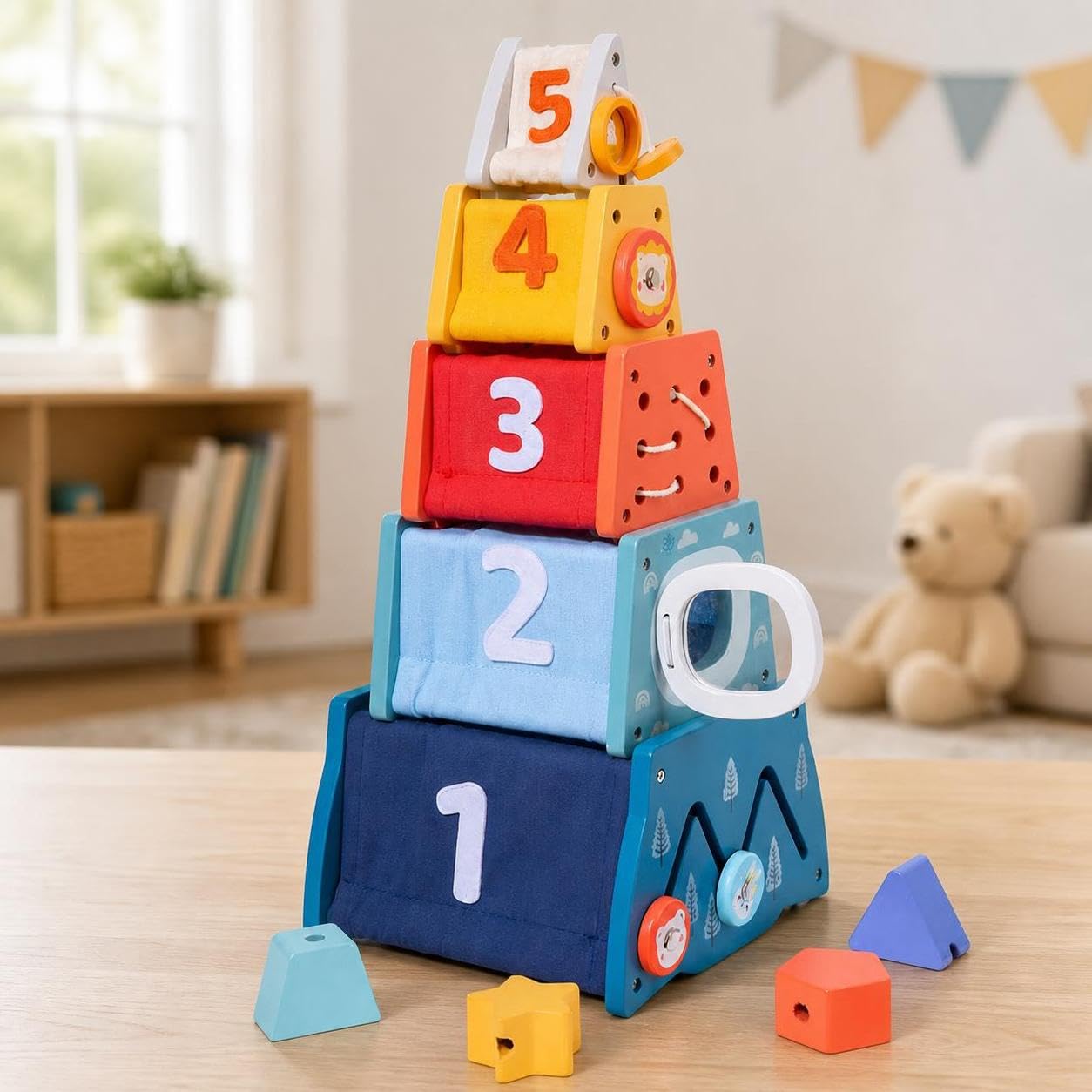 Gioco Impilabile in Legno, color to 2