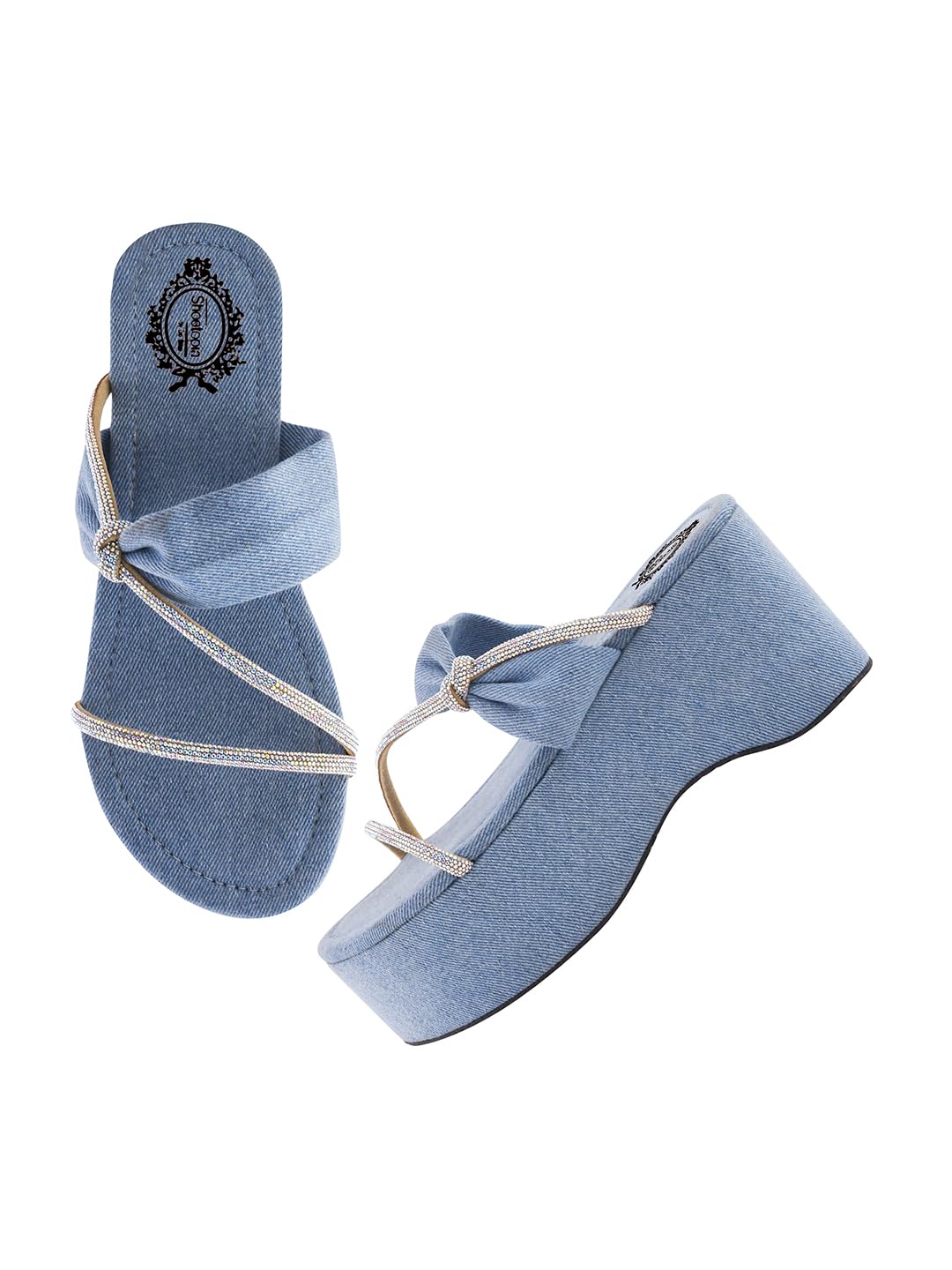 Shoetopia Womens Wedge Sandal-7 Kids UK (Girls-P-Jeans-Blue)-EU40 (B0D4VQ5TCJ) Amazon Price History, Amazon Price Tracker