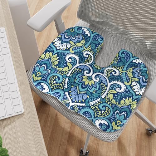 Image of Tailbone Pain Relief Cushion, Memory Foam Seat Cushion for Coccyx Sciatica Pain Pressure Relief Office Desk Chair