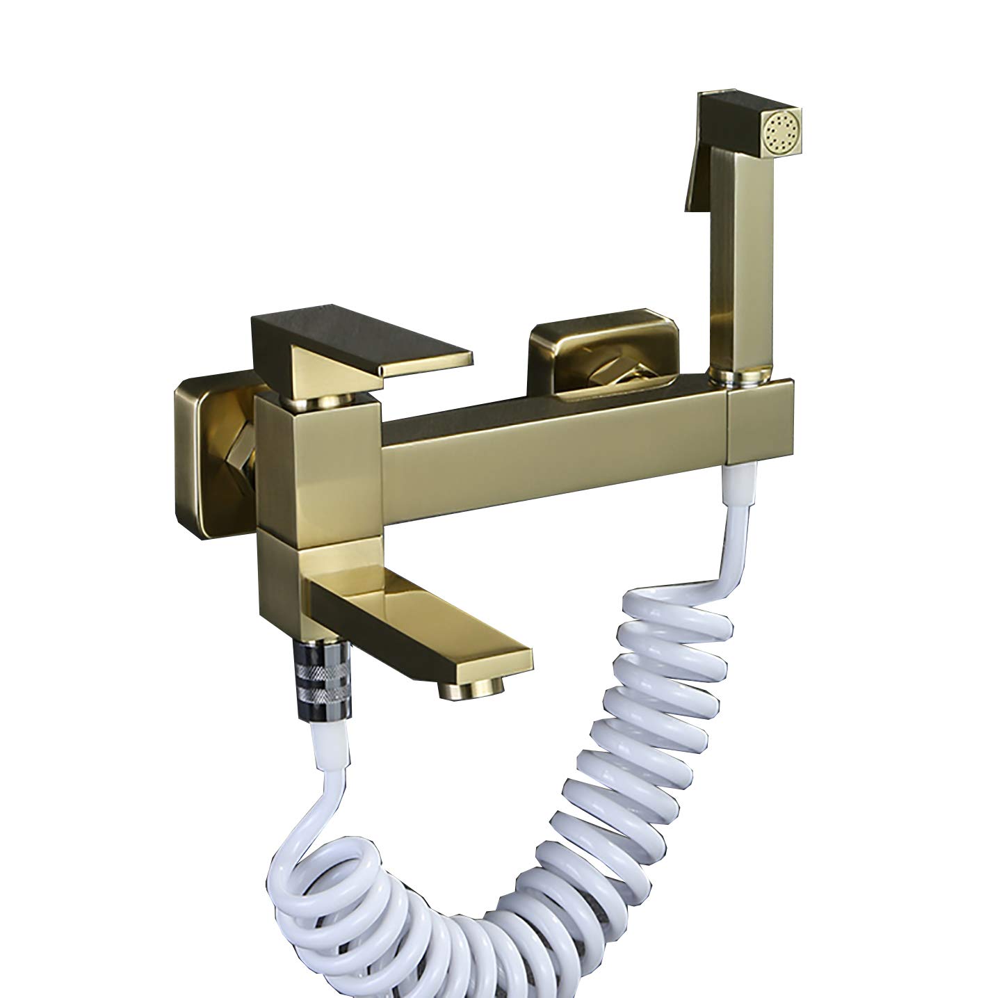 Spruzzatore portatile per bidet per WC, con montaggio a parete, set con acqua fredda e calda, kit spruzzatore per bidet in ottone per l'igiene personale, tipo B (tipo B