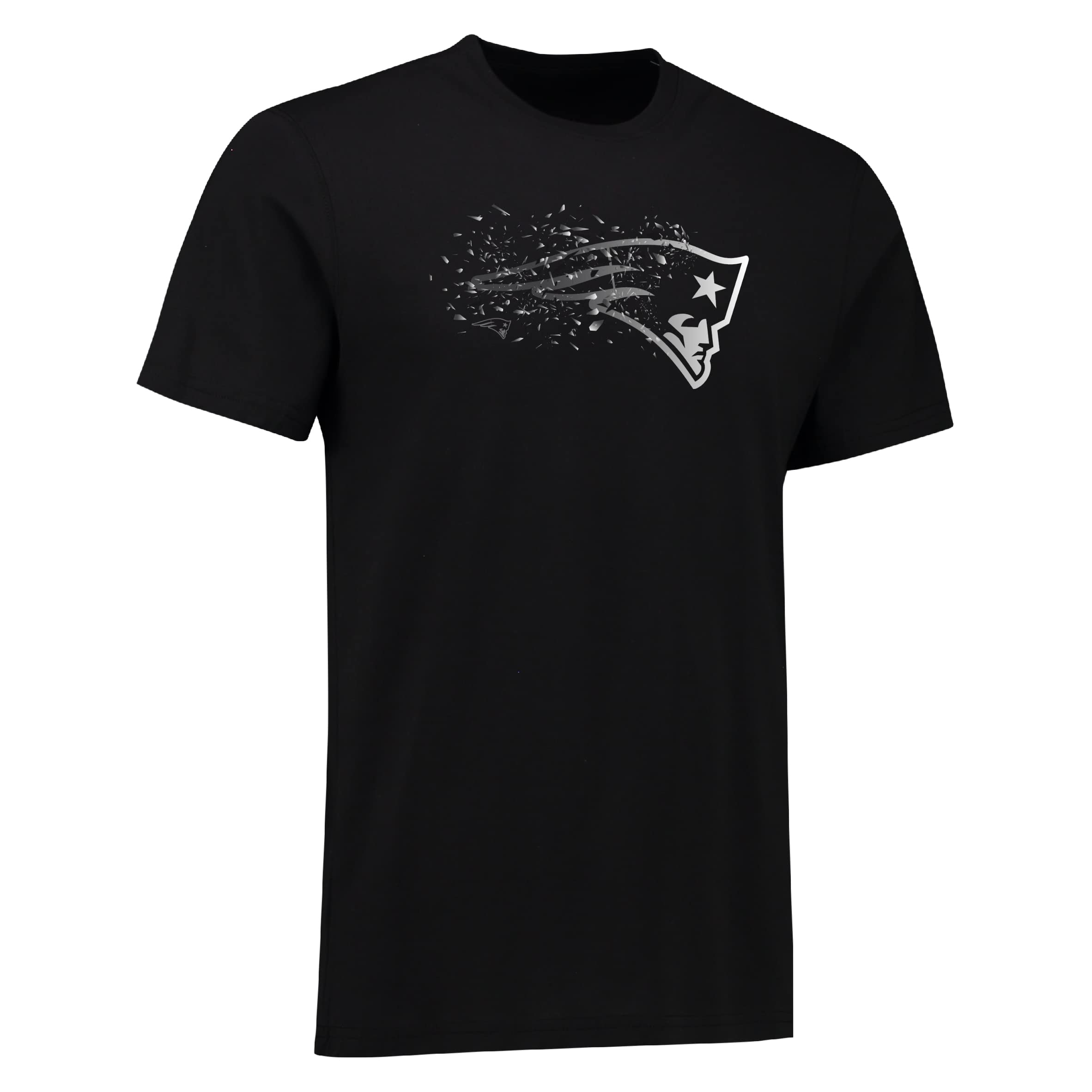 Fanatics - NFL New England Patriots Shatter Graphic T-Shirt - Black Colour Black, black, M - Image 2