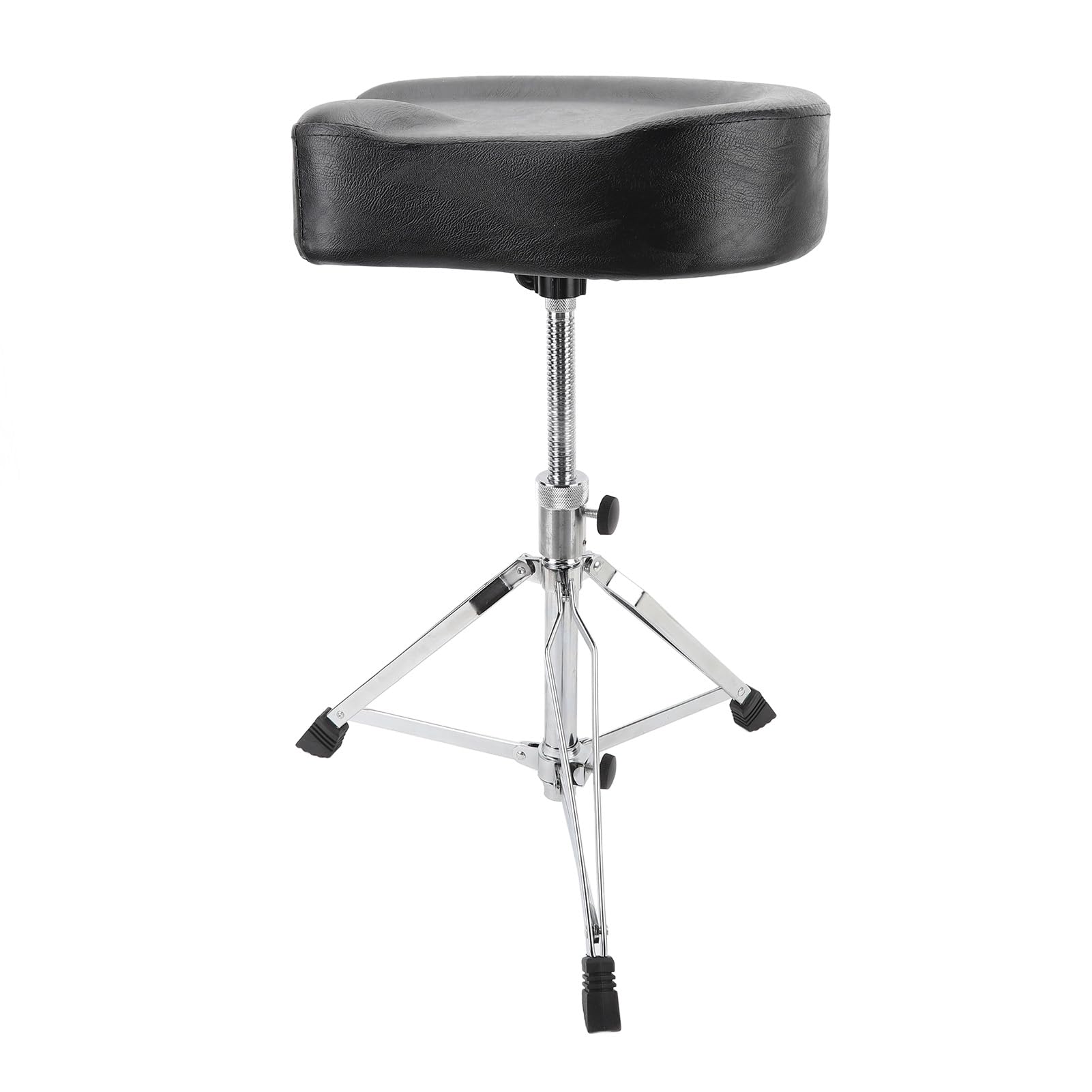 VGEBY Trono di percussioni regolabile in altezza con supporto per piedi solido Sgabello per percussioni antiscivolo per appassionati di batteria