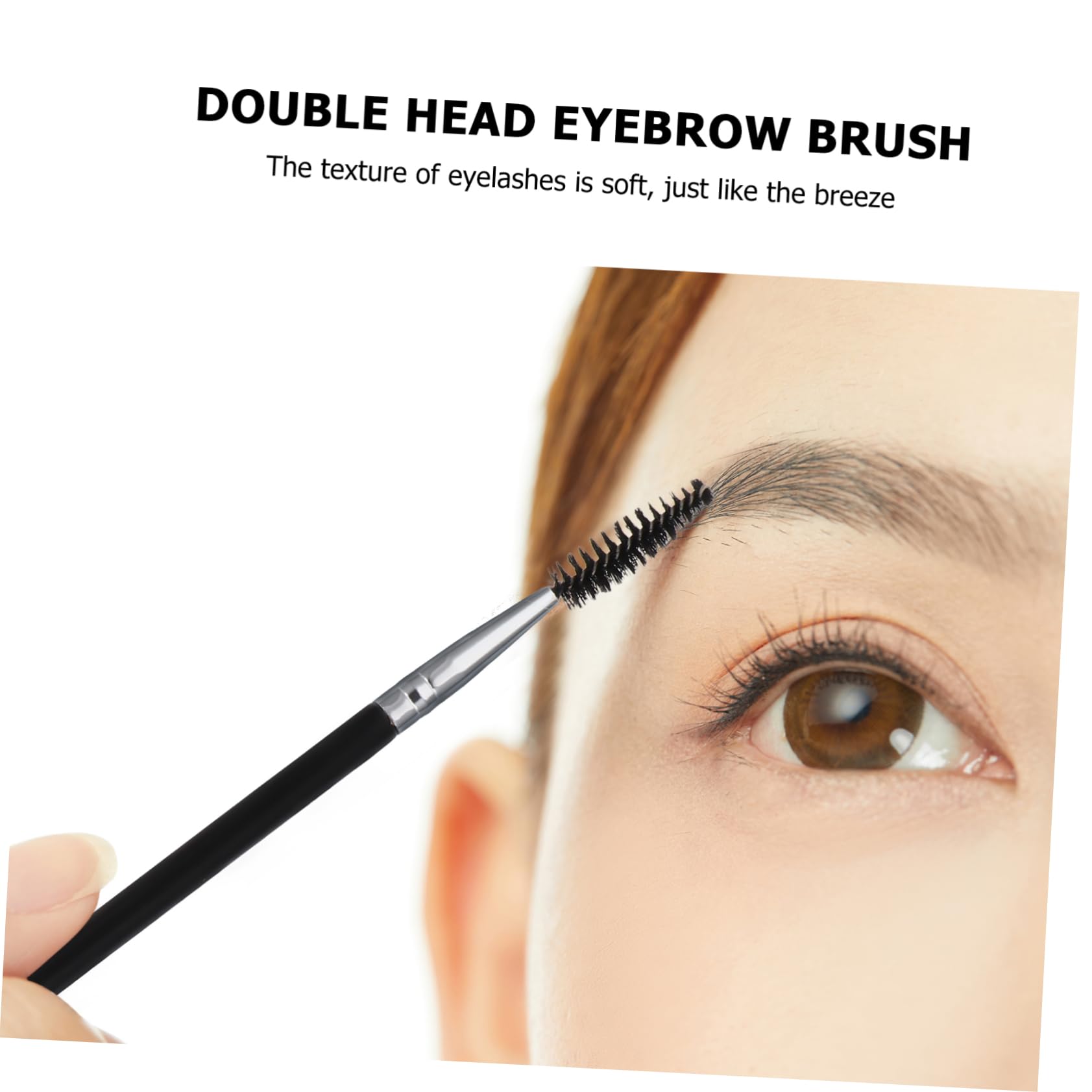 TOVINANNA 6-in-1 Eye Makeup Brush Set Angled Eyebrow Brush Natural Look Ideal for Birthday