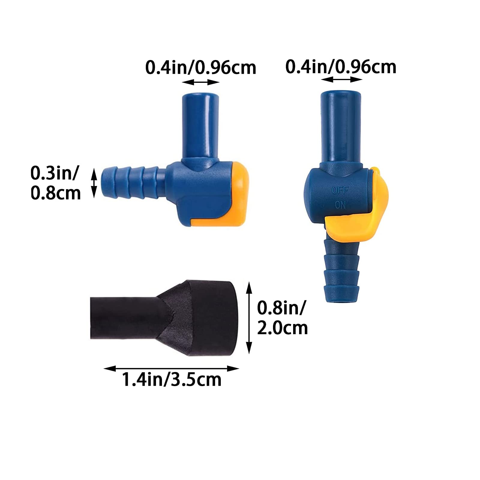 Kit Valve De Morsure Silicone 7 Pièces - Embout Bite Valve Auto-obturant Pour Sac Hydratation, Randonnée, Camping, Vélo - Buse De Remplacement Avec Interrupteur Marche/Arrêt