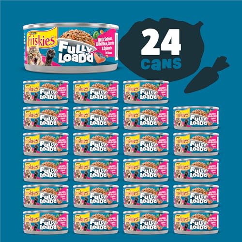 Friskies Purina Fully Load'd Wet Cat Food, Salmon, 24 Count, 5.5 oz - image 3
