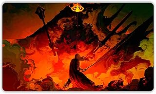 Paramint I Am No Man (Stitched) - MTG Playmat by Anato Finnstark, LOTR Lord of The Rings - Compatible for Magic The Gathering Playmat - Play MTG, YuGiOh, TCG - Original Play Mat Art Designs