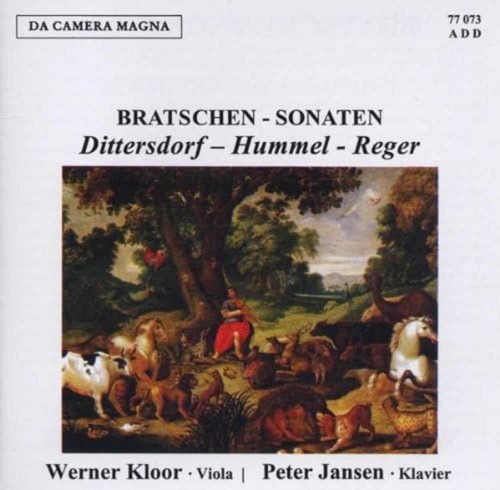 Dittersdorf/Hummel/Reger: Sonatas for Viola