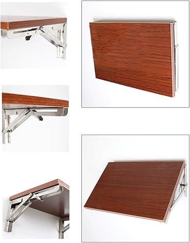 Miniatura 5 de Soportes de estante triangulares de acero inoxidable plegables y resistentes, soporte para estante de pared para el hogar, oficina, ángulo recto