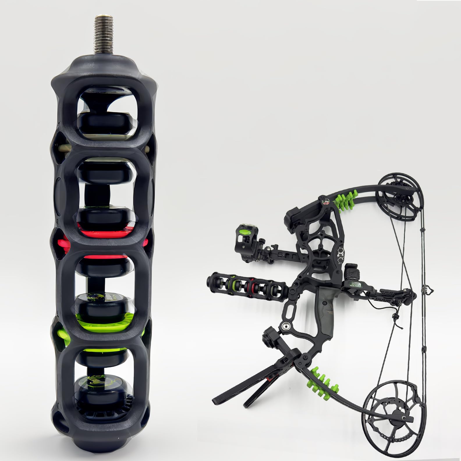 XITORAS Bow Stabilizer for Compound Bow – 6in Lightweight Archery Stabilizers Kit, Hunting Stabilizer for Precision, Balance & Vibration Reduction