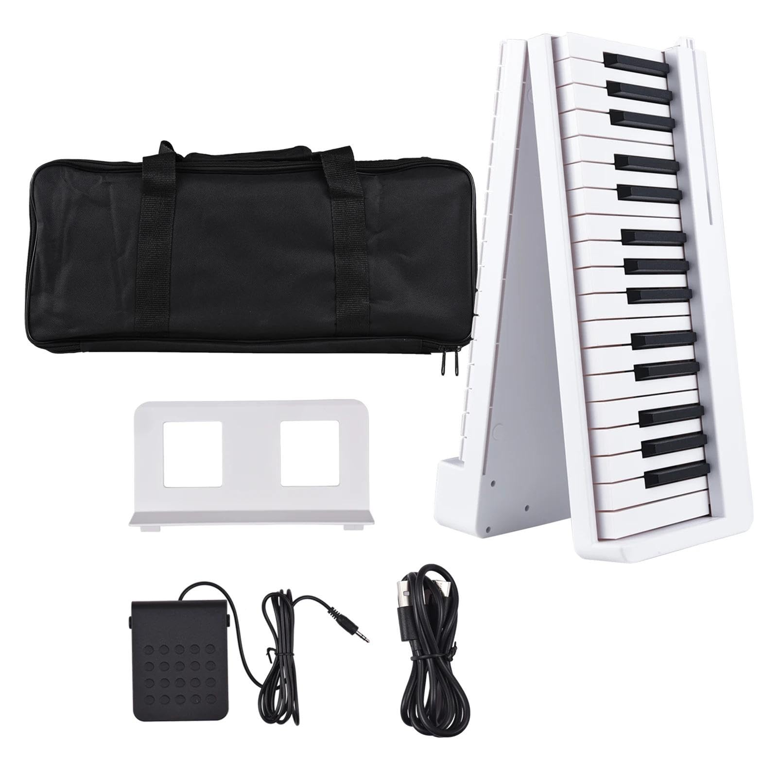 Pianoforte Elettronico Pieghevole Con Display LCD A 61 Tasti Pianoforte Digitale Con Accessori Per Pianoforte Per Studenti Portatile Pianoforte Elettronico