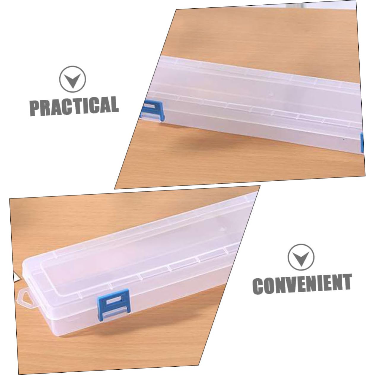 OSALADI 4 Set Scatole Di Immagazzinaggio Decorative Mestiere Custodia Per Pennelli Chiaro Porta Pennelli Acquerello Organizzatore Di Strumenti Portatili Plastica 4 Pezzi*4