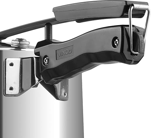 Miniatura 7 de Vinod Olla a presión de acero inoxidable, tapa interior, 7 litros, fondo sándwich, olla a presión india, cocina apta para inducción, mejor utilizada