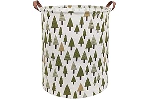 Tree Patterned Large Storage Bin for Woodland Creatures Nursery