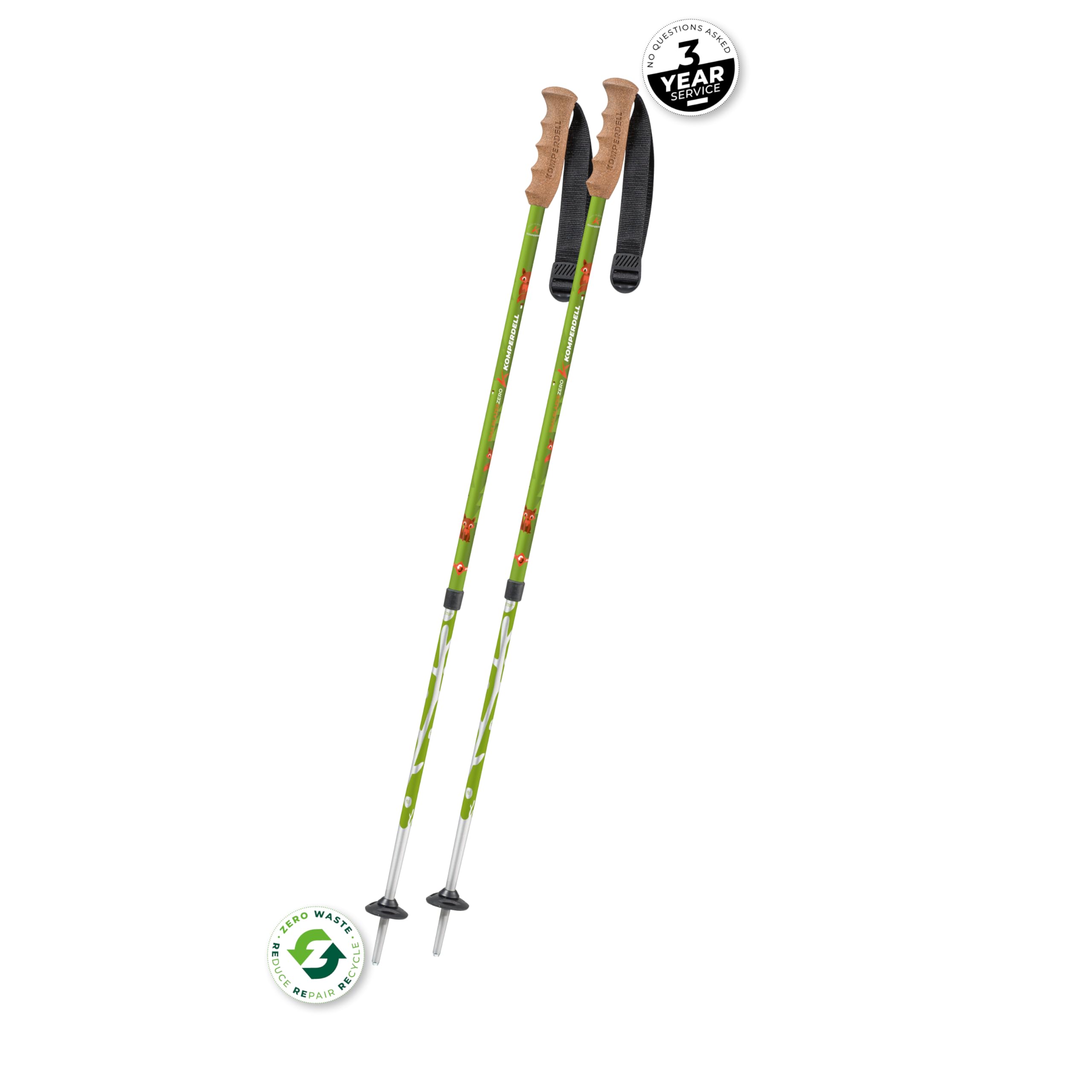 Komperdell Trailblazer Zero Kids Green Trekkingstöcke für Kinder