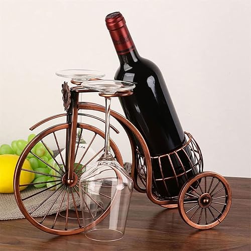Miniatura 5 de TEMKIN Metal Wine Rack Wine Bottle and Glass Holder Bar Home Decoration Display Stand Drip Shipping botellero vino