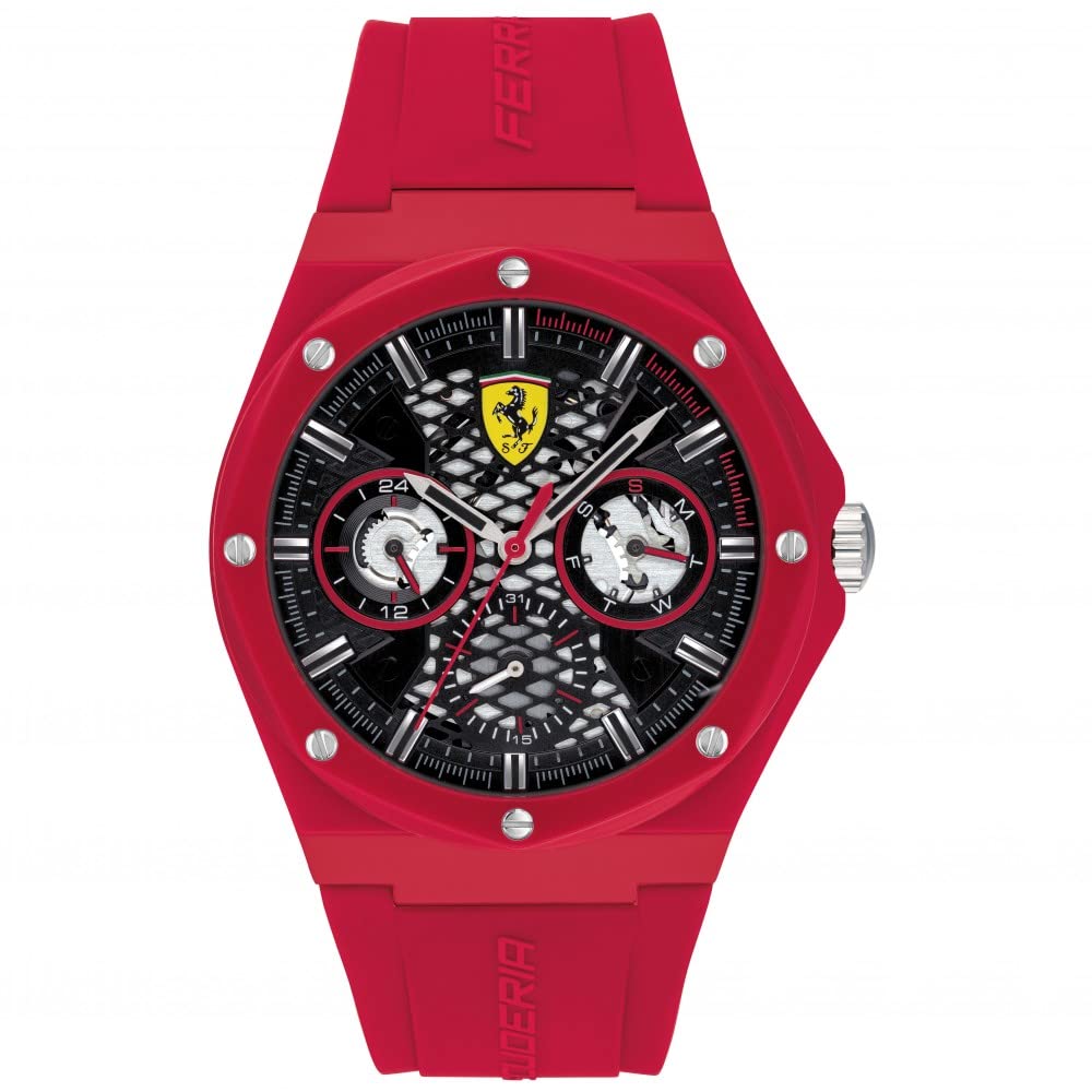 Ferrari Silicone Scuderia Aspire Analog Black Dial Mens Watch-830786 (B08X4N5MJ7) Amazon Price History, Amazon Price Tracker