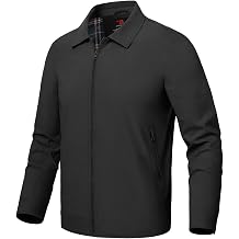 Rdruko Mens Light Jackets Windbreaker Lightweight Jacket | Water Resistant, Windproof, Full Zip, Stylish, Casual, Golf, Work, Business, Spring, Fall