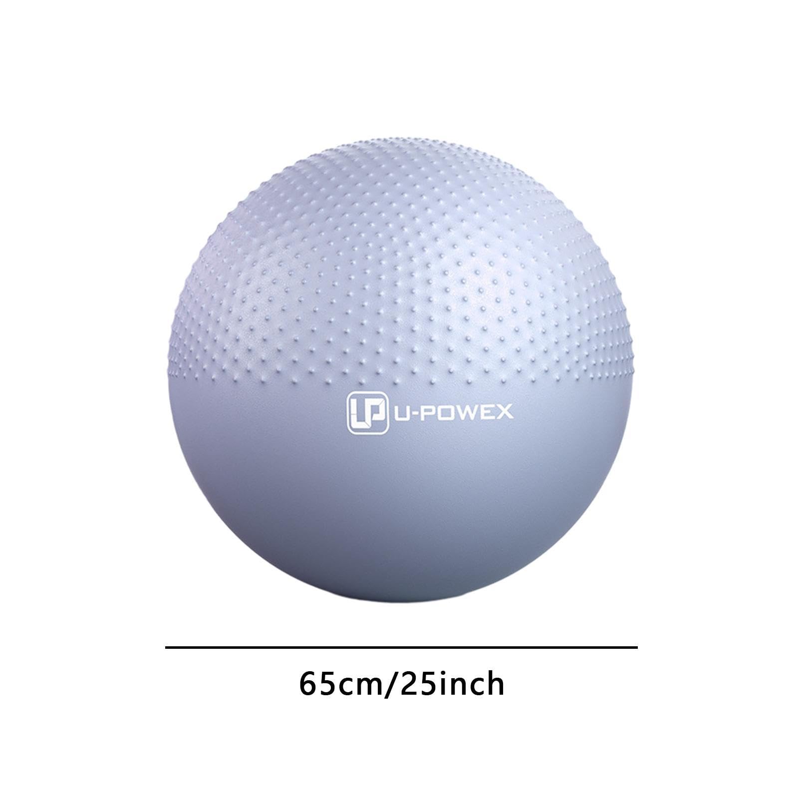 2 Palline Yoga 23cm | Per Pilates E Ginnastica | Blu E Viola | Anti-scoppio - Foto 2