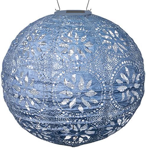 image for Allsop  31836 Boho Globe Handmade LED Outdoor Solar Lantern, 12X12