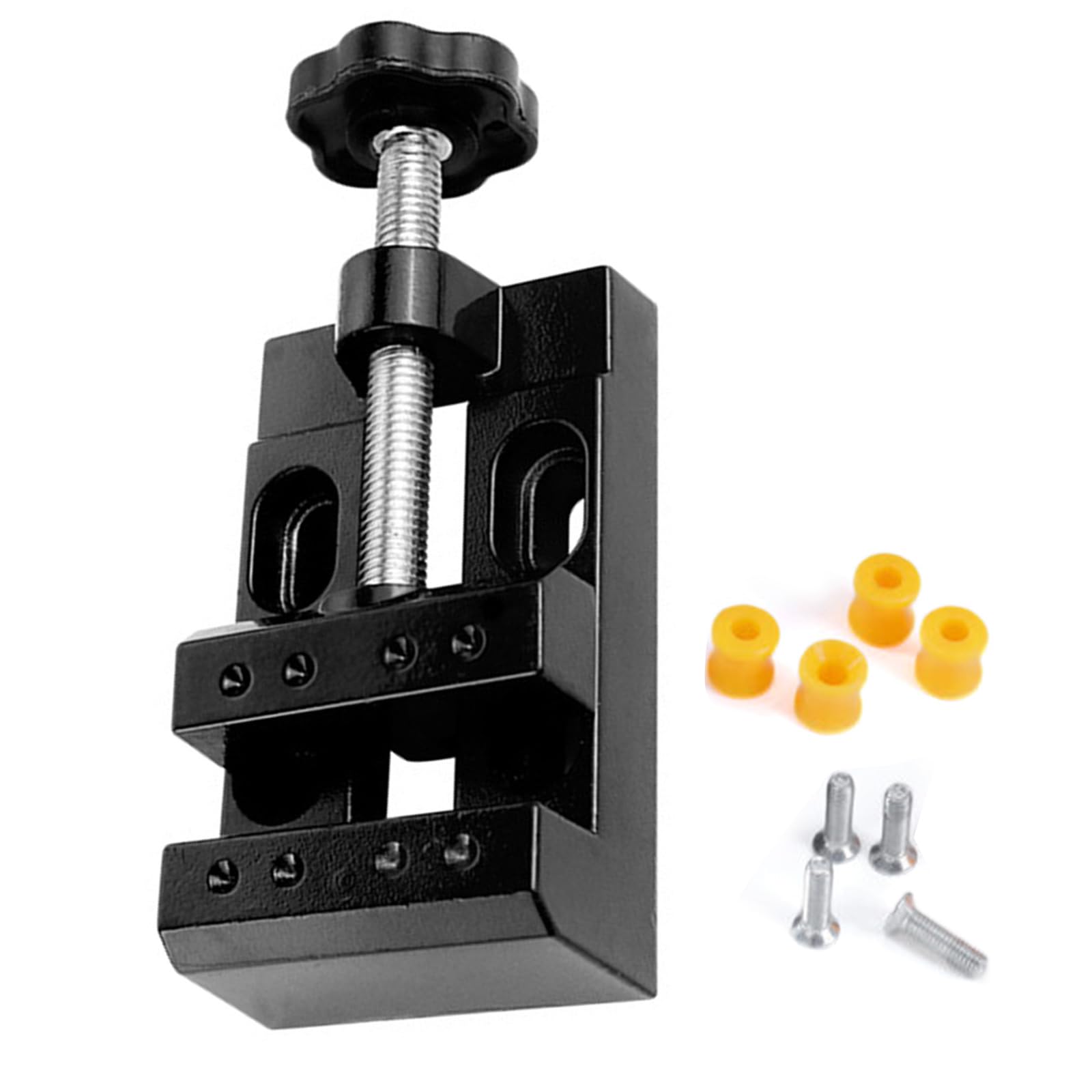 Aluminum Alloy Miniature Vise for Jewelry Crafting & Watch Repair with Adjustable Base Watch Clamps