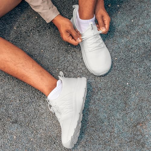 Image of ZOVE Wide Toe Box Shoes for Men Extra Wide Width Sneakers Non-Slip Ultra Light Wide Tennis Running Shoes Breathable Casual Walking Sneakers Diabetes Workout Gym Jogging Sports