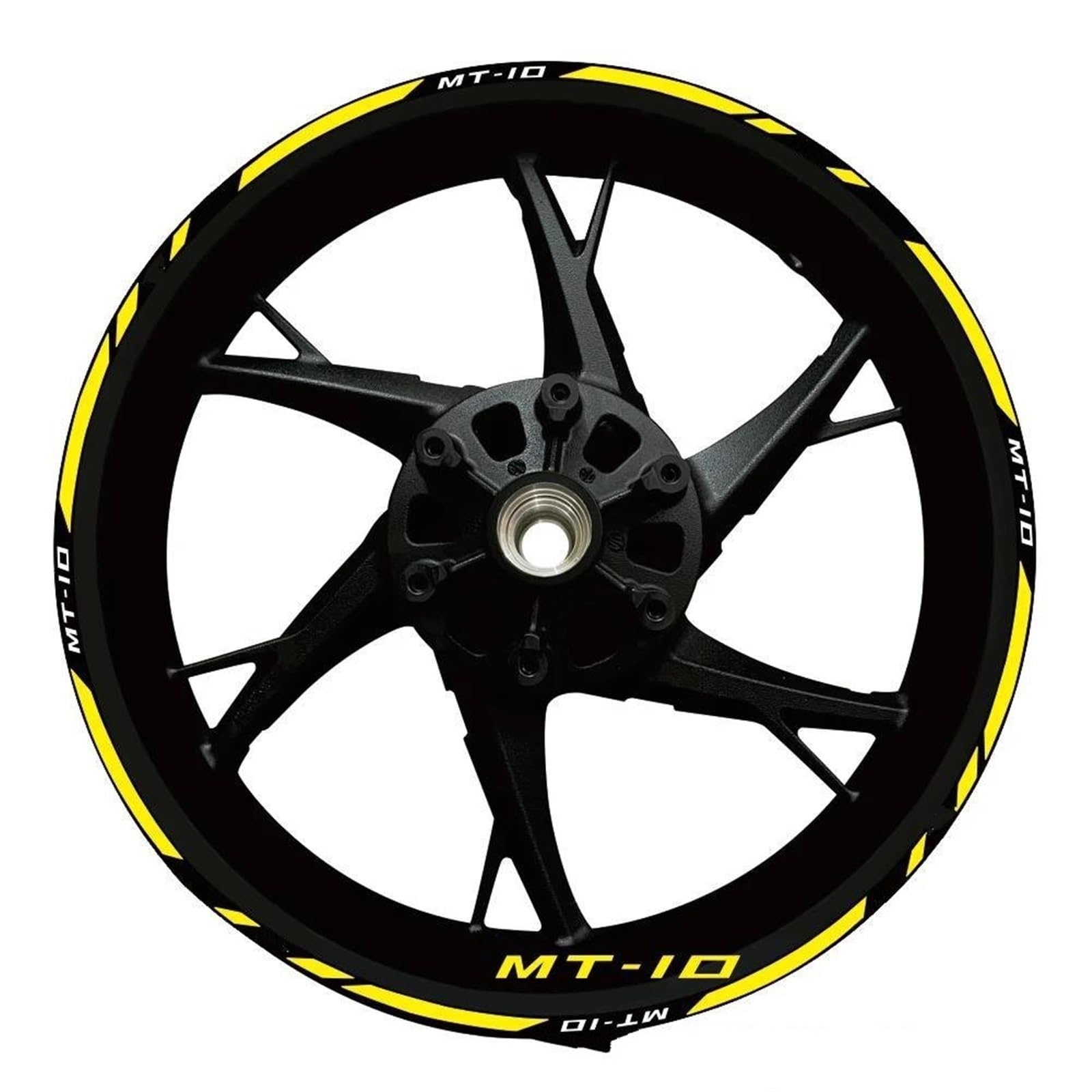 Stickers Motorcycle Accessories Wheel Stickers Reflective Decals Rims for Yamaha MT10 MT-10(Style 17)