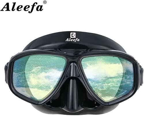 Miniatura 2 de Máscara de buceo de miopía con lentes de vidrio templado, incluye estuche y spray antivaho