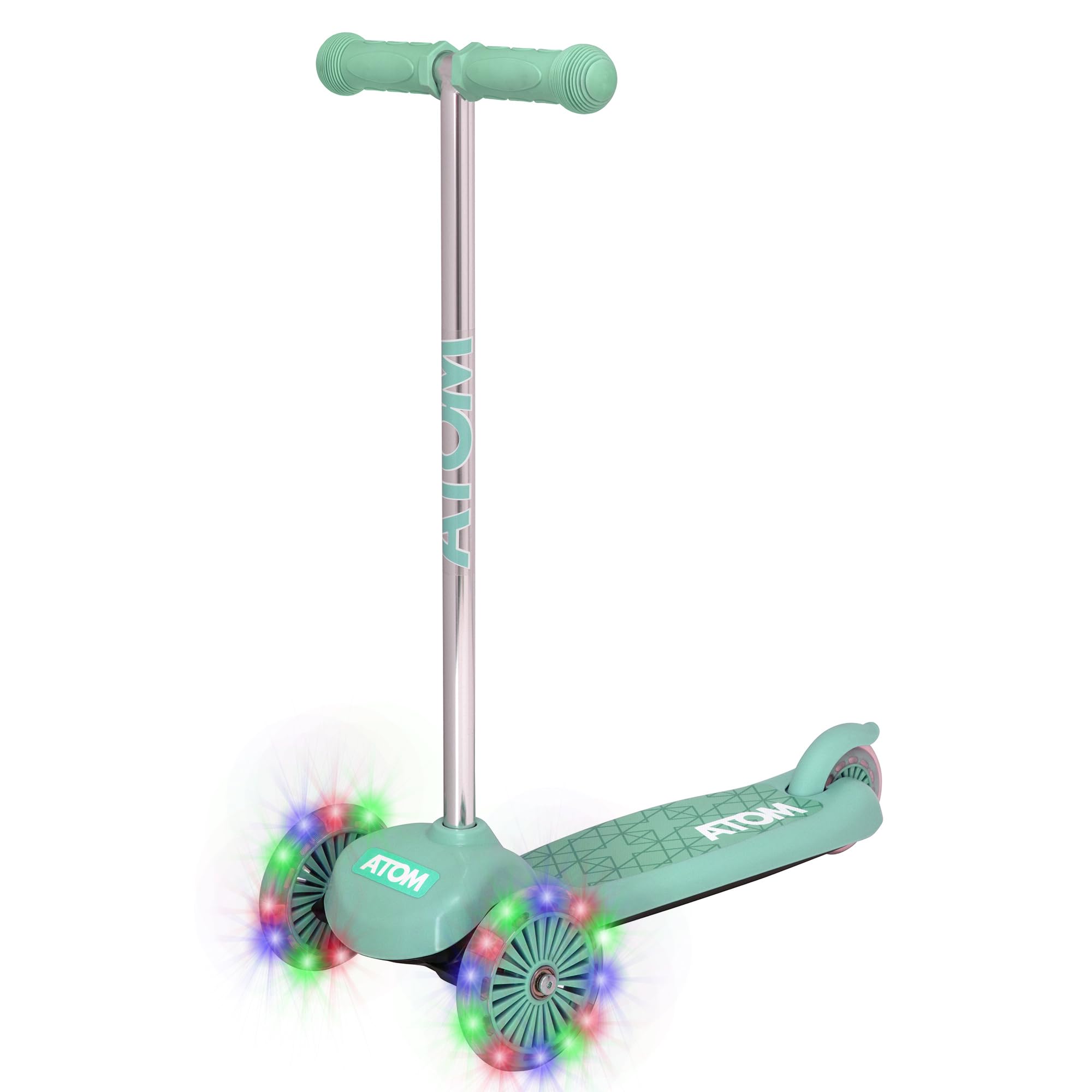 HTI Patinete Infantil Atom Light-UP Move 'N' Groove | Tripatinete de 3 Ruedas | Inclinable para Girar la dirección Scooter de Tres Ruedas para niños pequeños con Ruedas